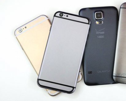 iPhone 6模型对比：HTC One M8/三星S5